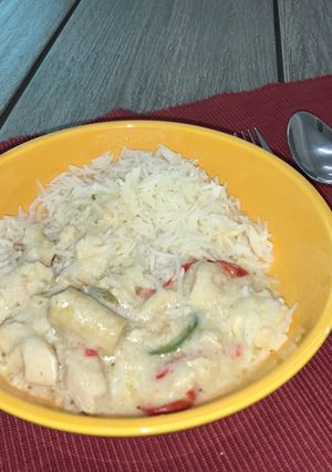 صورة لوصفة دجاج بصوص جوز الهند