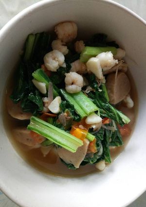 Foto resep Tumis caisim bakso udang