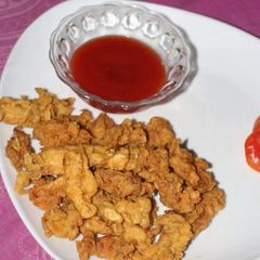 A picture of Fried chicken strips.