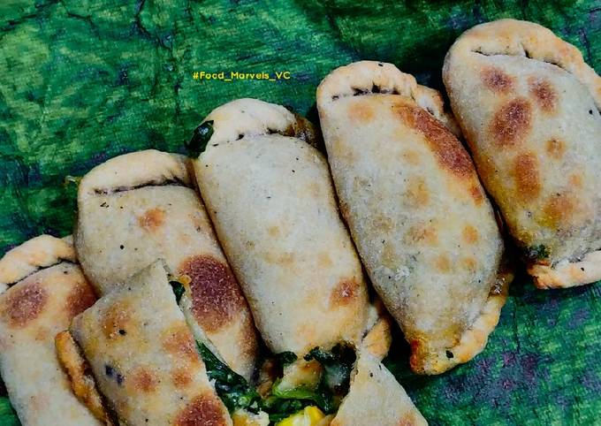 Simple Way to Prepare Ultimate Whole wheat Spinach Corn Empanadas