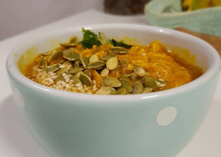 Sopa de abóbora com frango desfiado - Tudogosreceitas