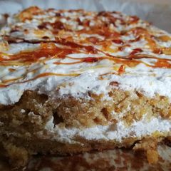 A picture of The most perfect carrot cake.