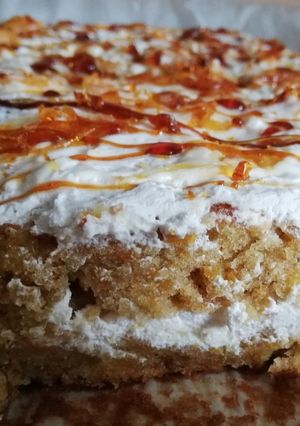 A picture of The most perfect carrot cake.