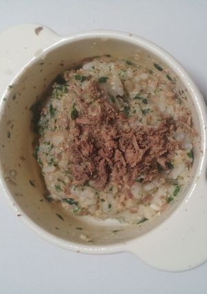 Foto resep MPASI bubur bayam keju plus Evoo