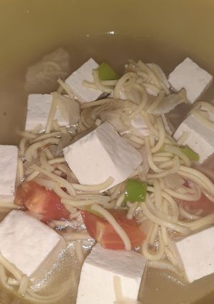 Foto resep Mie kuah tahu