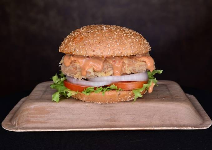 Simple Way to Prepare Favorite Fried chicken burger 🍔