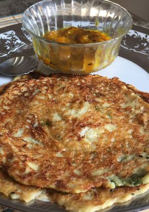 A picture of Mixed daal cheela.