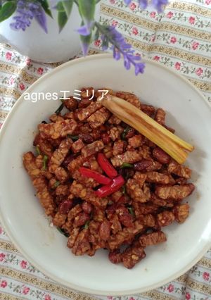 Foto resep Orek Kering Tempe Kacang Pedas Manis