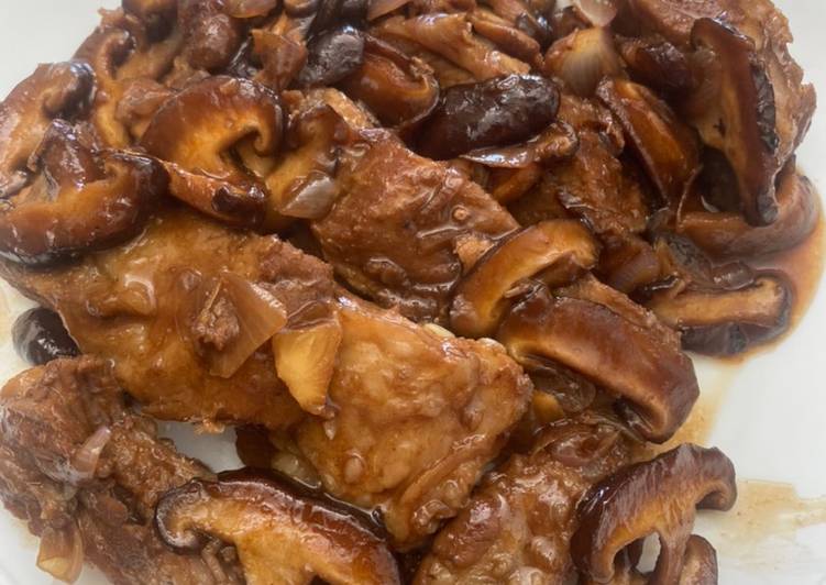 Cara Gampang Menyiapkan Pork ribs mushroom sweet teriyaki Anti Gagal