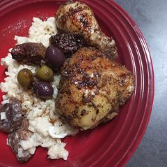 A picture of Dried Fig Chicken Marbella.
