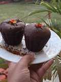 Eggless chocolate muffin