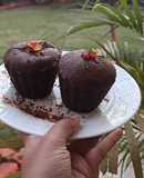 Eggless chocolate muffin
