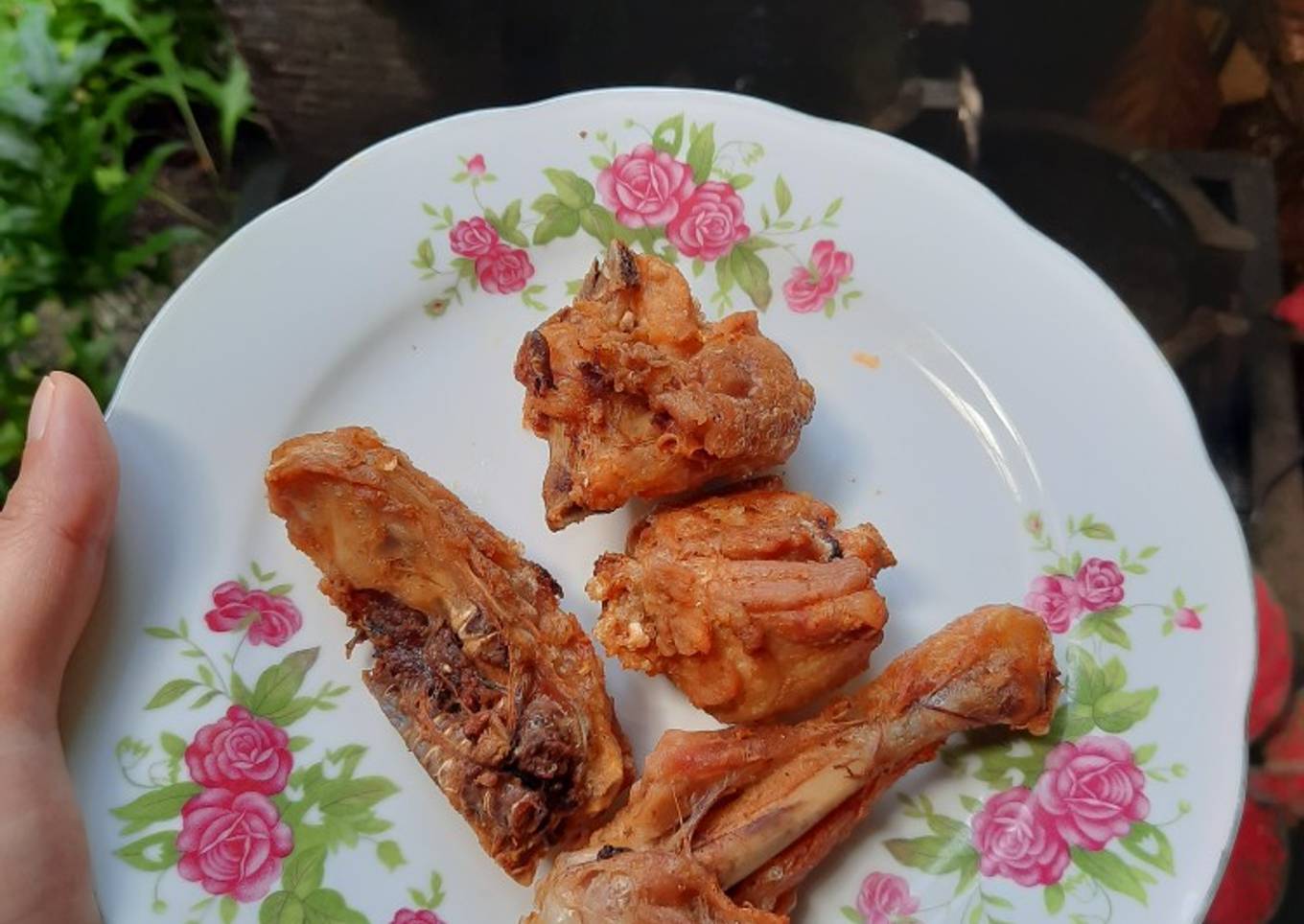Ayam goreng sederhana
