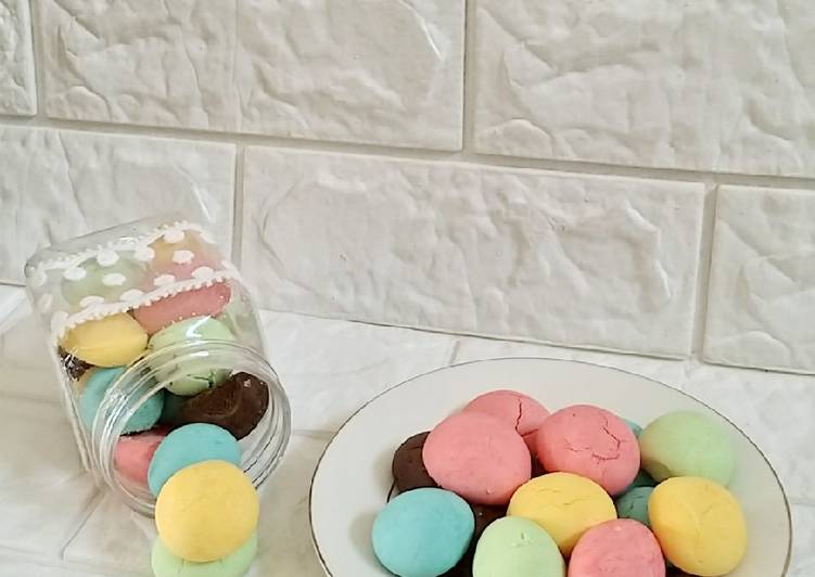 Egg drop rainbow cookies