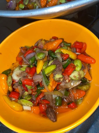 Easy Steps to Make Recipes Sambal Ongseng Petai the Delicious Really Delicious.