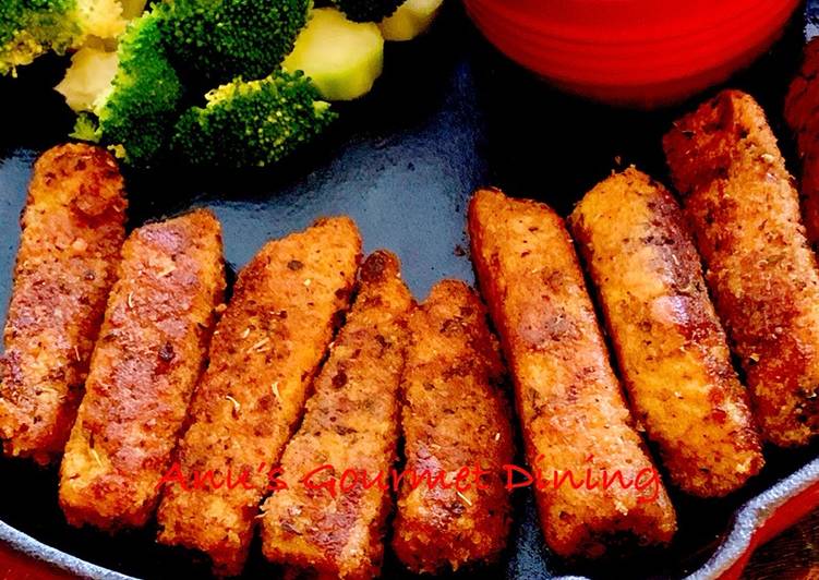 Simple Way to Make Homemade Fish Fingers &amp; Steamed Broccoli