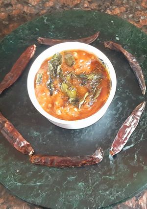 A picture of Tomato thokku.