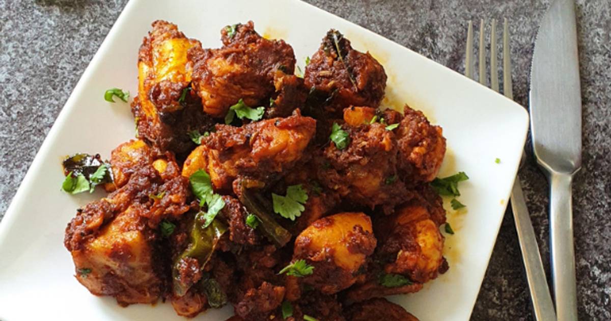 Chicken Ghee Roast Spicy Chicken Roast Recipe by Pavaniskitchen Cookpad