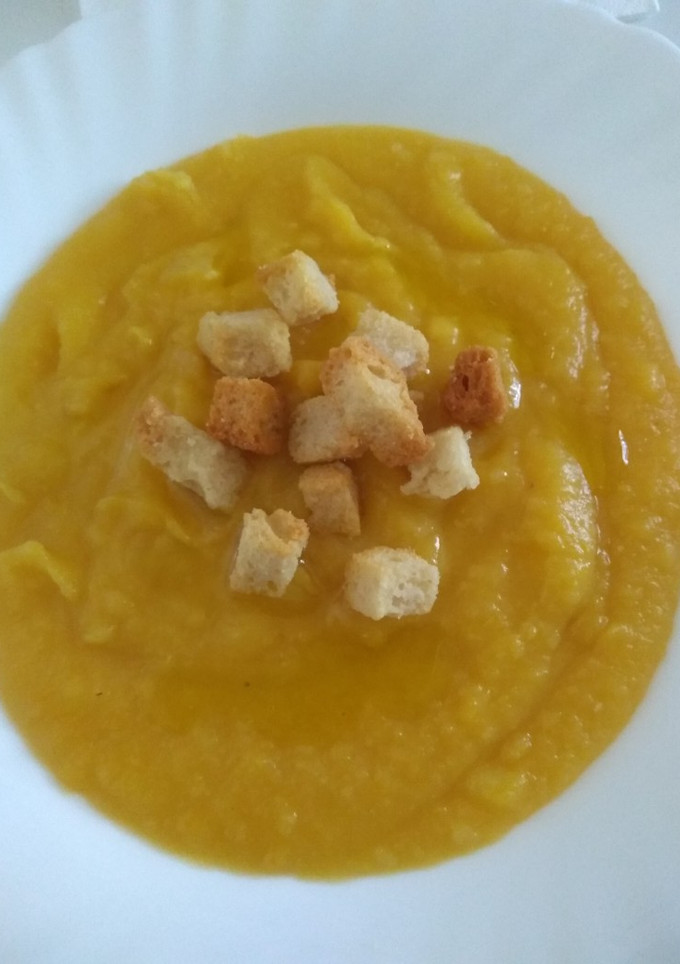 Una foto de Crema de calabaza