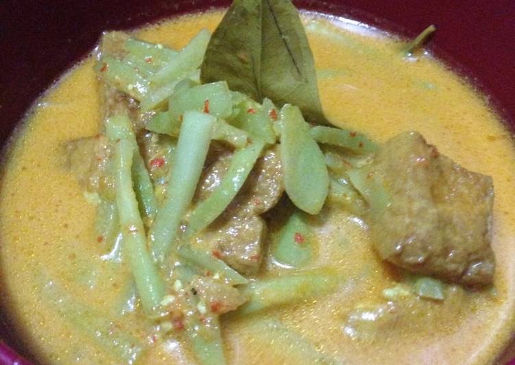Resep Sayur labu tahu kuah Santan Anti Gagal