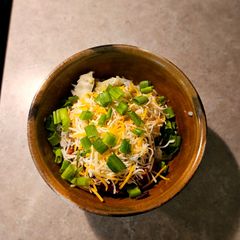 A picture of Chipotle chicken bowl.
