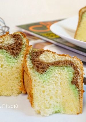 Foto resep Chiffon 3 warna 3 telur #pr_anekachiffon