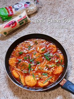 Foto resep Tofu Enoki Pan