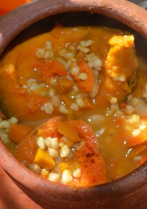 Una foto de Locro vegetariano/vegano
