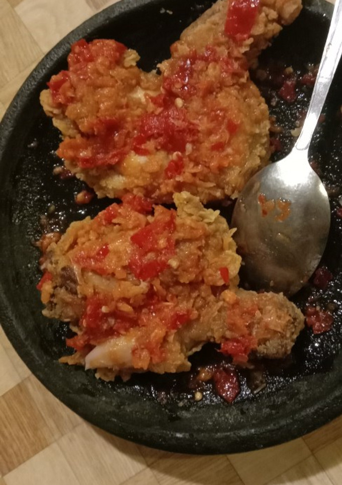 Foto resep Ayam geprek instan