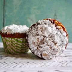 A picture of Christmas Muffins.