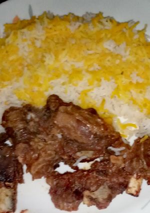 عکسی از دستور چلو گوشت