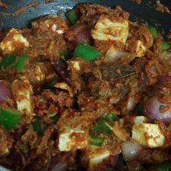 A picture of Delicious yummy Kadaai Paneer Recipe same as Indian Cuisine.