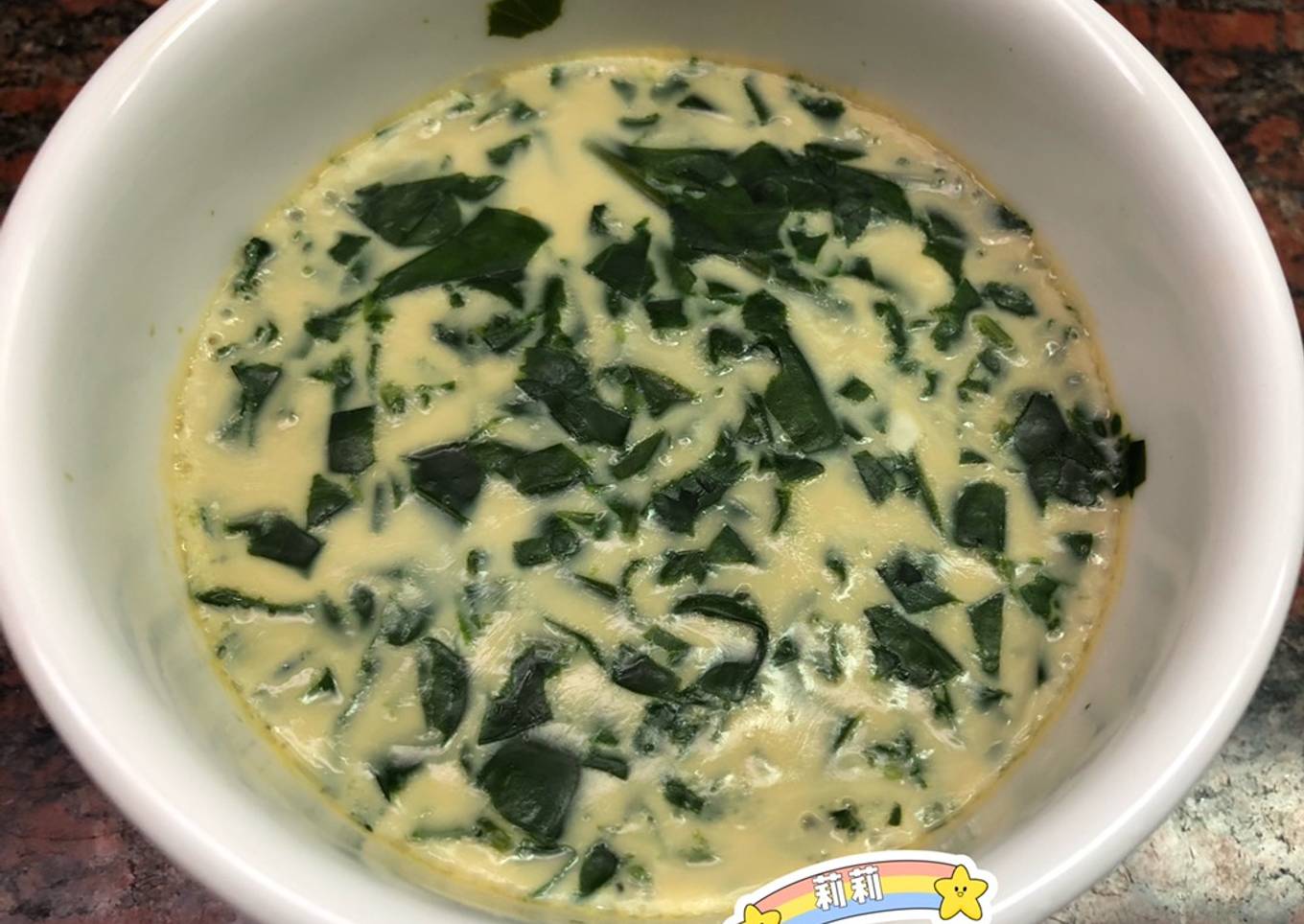 Telur Kukus Bayam Taiwan