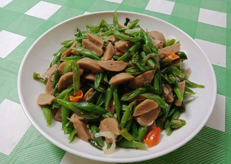 Tumis Buncis&Bakso Pedas