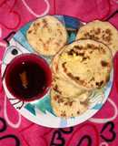 Tortillas con miel de panela