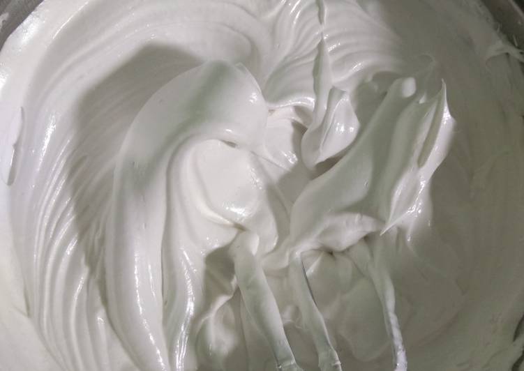 makanan Whipped cream home made Jadi, Menggugah Selera