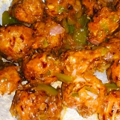 A picture of Cabbage Manchurian.