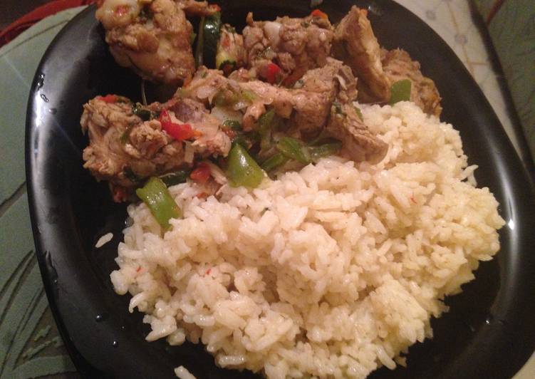Easiest Way to Make Homemade Chicken with rice