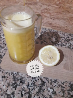 صورة لوصفة عصير ليمون 🍋 وبرتقال 🍊