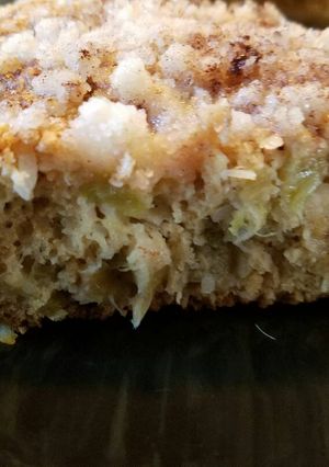 A picture of Coconut Rhubarb Cake.