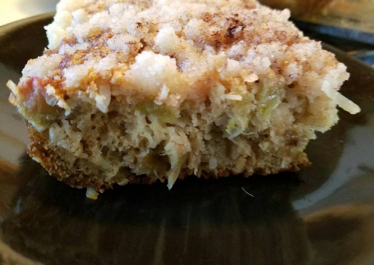 Simple Way to Make Favorite Coconut Rhubarb Cake