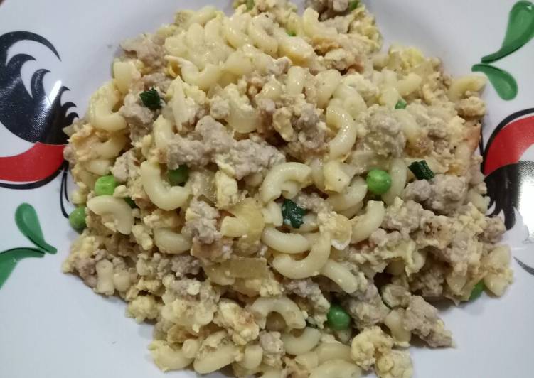 Orak arik telur macaroni