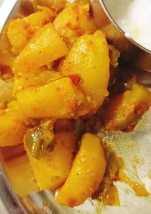 A picture of Aloo shimla mirch ki sabji.