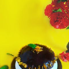 A picture of Choco corn cake.