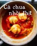 Cà chua nhồi thịt sốt cà