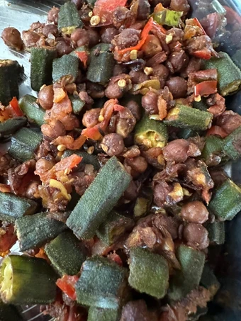 Recipe Bhindi-Chana which Delicious