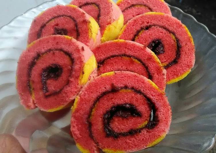 Steamed roll cake