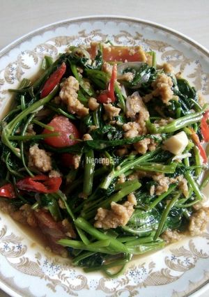 Foto resep Cah kangkung oncom
