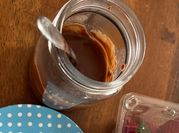 A picture of choco chips milk