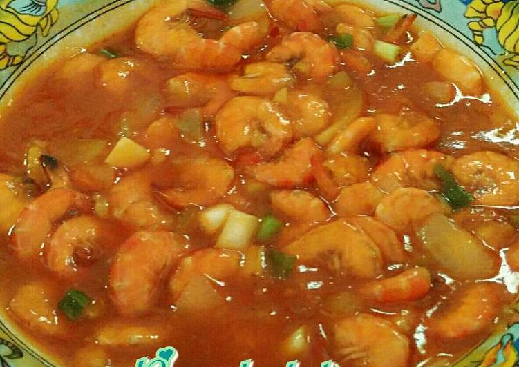 Resep Udang asam manis super simple, Bisa Manjain Lidah